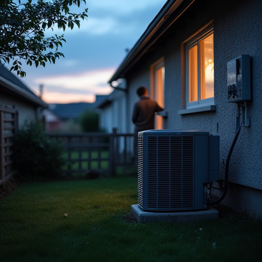 Gürültülü klima ünitesi, komşuları etkiliyor.