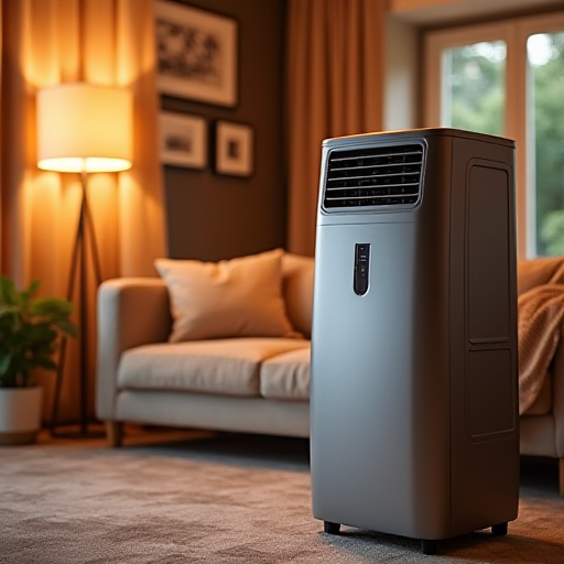 Isıtma özelliklerine sahip, modern klima.