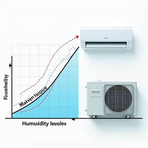 Nem seviyelerini ve klima performansını gösteren şema.