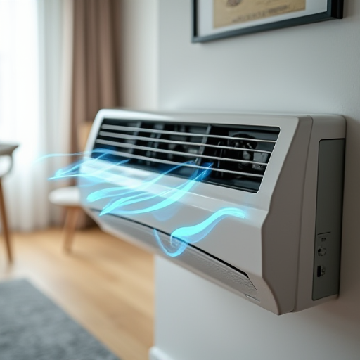 Fan moduna sahip klima çalışıyor.