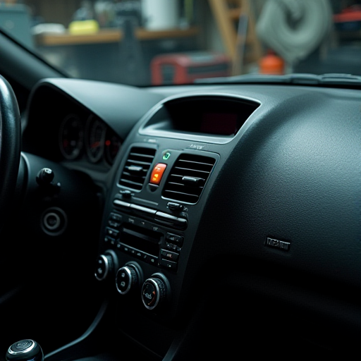 Hava koşullandırma ayarlarının vurgulandığı araba gösterge paneli.