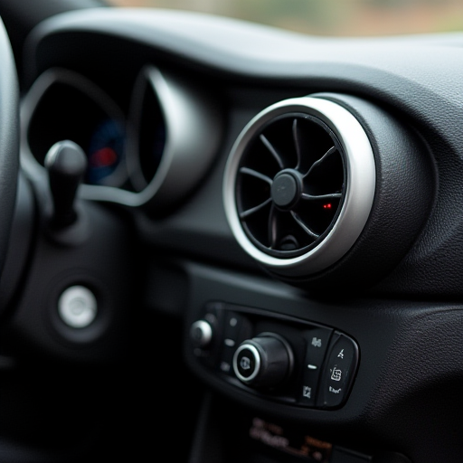 Klima kontrollerinin bulunduğu araba gösterge paneli.