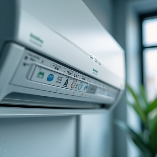 VRF iç ünitesinin yakın çekimi.