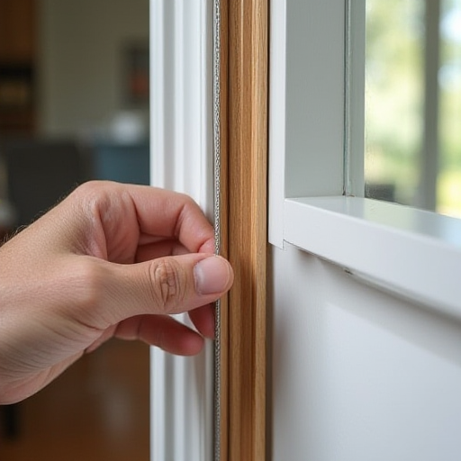 Bir kapının etrafındaki contalar.