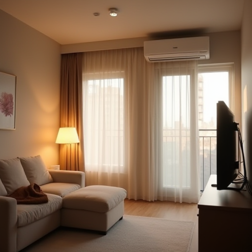 VRF sistemi iç ünitesi, bir konut dairesinde.