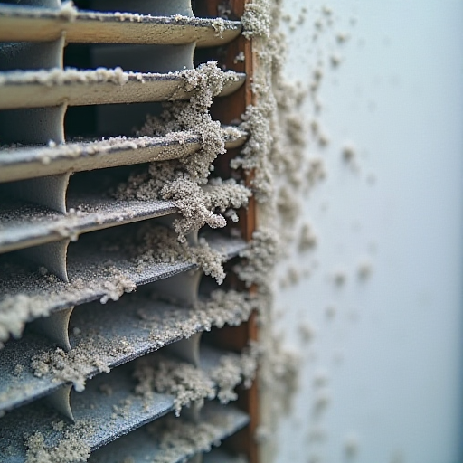 Kirli ve temiz klima filtreleri.