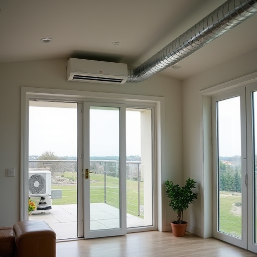 Büyük bir evde bulunan, merkezi klima sistemi.