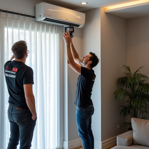 Bulat İklimlendirme'den profesyonel bir iklimlendirme ekibi.