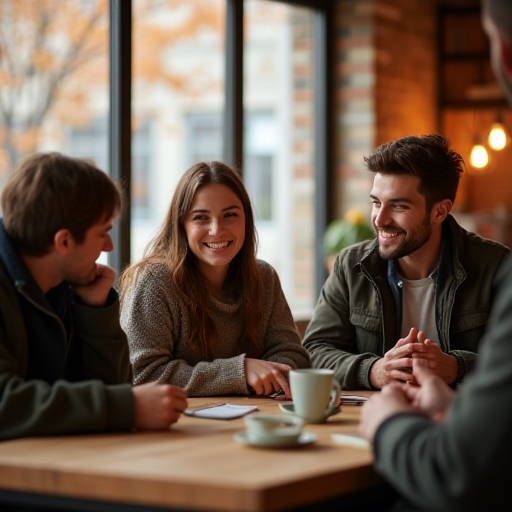Çalışanlar, ısınma molası veriyor.