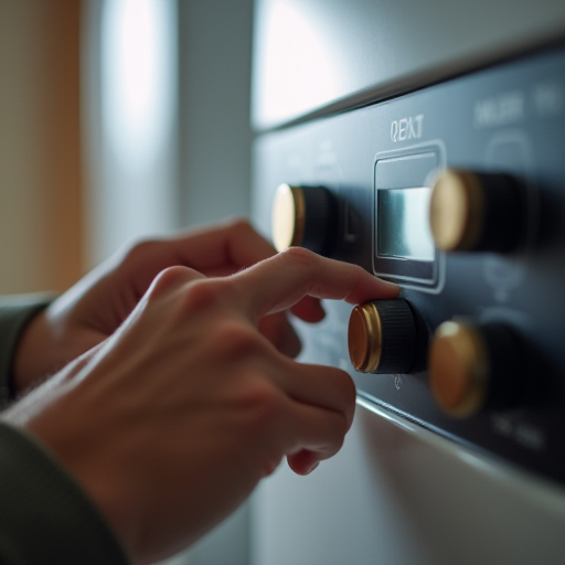 Bir kombi kontrol panelindeki ayarları yapmak.