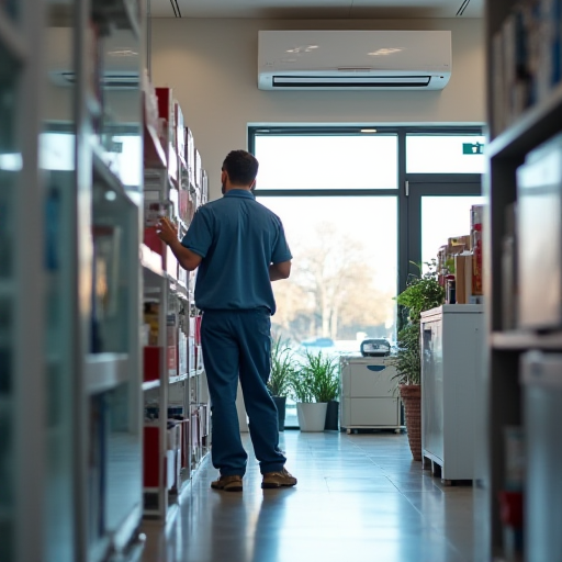 İyi bakımlı klima ünitesi.