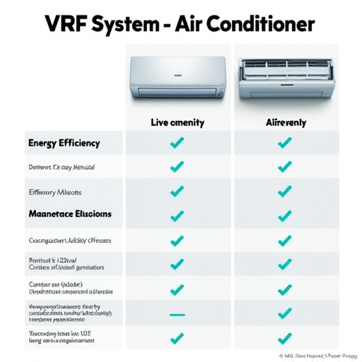 VRF Sistemi ve Klima Arasındaki Karşılaştırma Tablosu